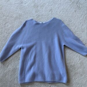 Uniqlo Women's Light Blue Cowl Sweater